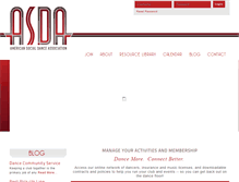 Tablet Screenshot of americansocialdance.org